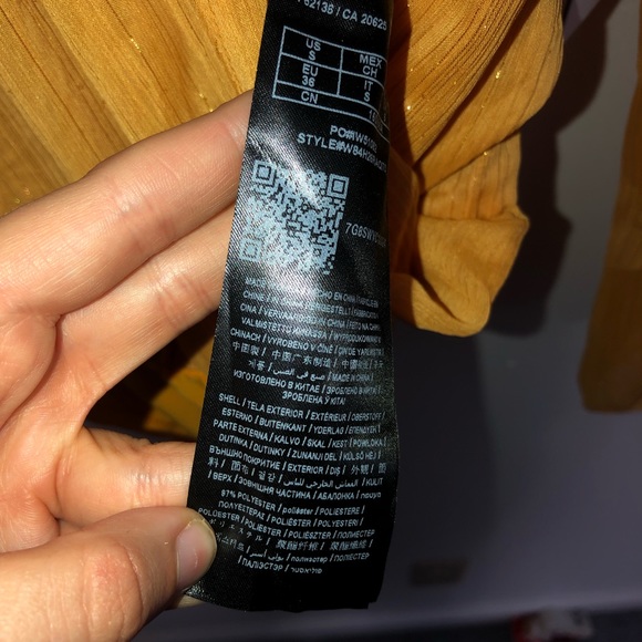 NWT Guess Long Sleeve Camilla Bodysuit Golden Wand - Picture 3 of 6